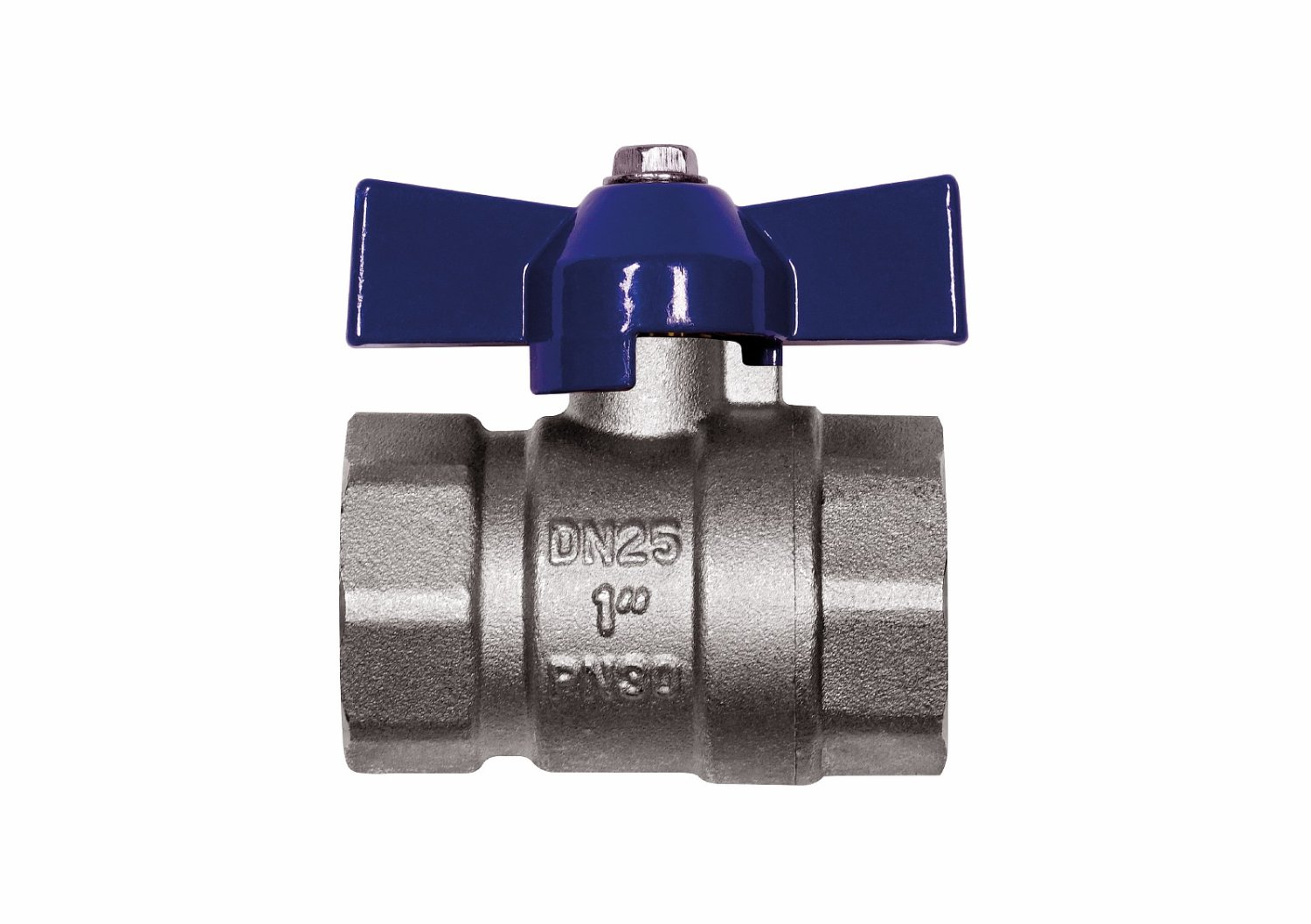 Кран шаровой RM-L Nickel 1 ВР-ВР муфтовый никелированный ба…
