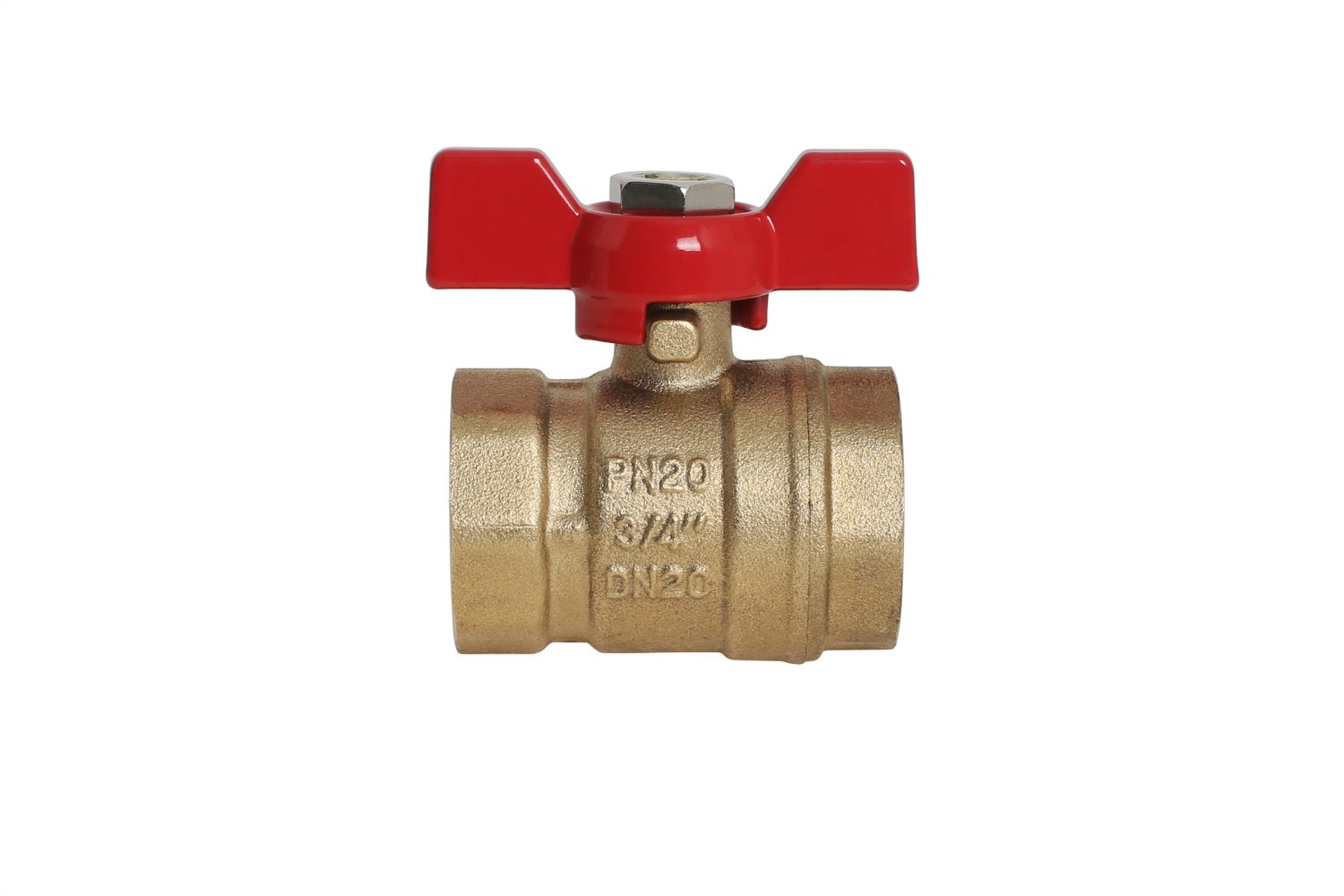 Кран шаровой ProfECO 3/4 ВР-ВР муфтовый бабочка Ду20 Ру20 (…