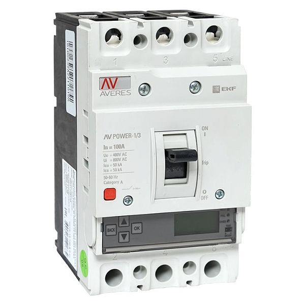 Выключатель автоматический в литом корпусе AV-POWER-1/3 100…