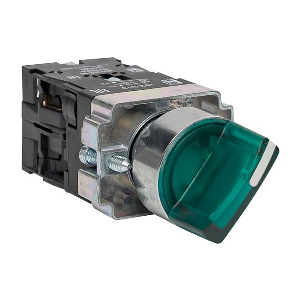 Переключатель BD21 2P c зеленой подсветкой 230В NO EKF PROxima xb2-bk21-g-230