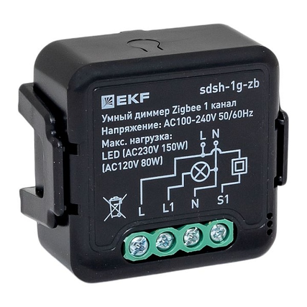 Умный диммер в подрозетник 1-канальный Zigbee EKF Connect S…