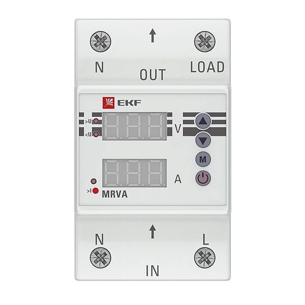 Реле напряжения и тока с дисплеем MRVA 25A EKF PROxima MRVA-25A