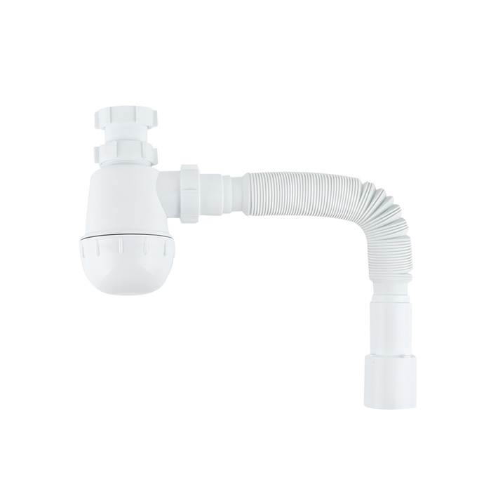 Сифон бутылочный IDDIS Optima Home 1.1/2x40мм, с гофротрубо…