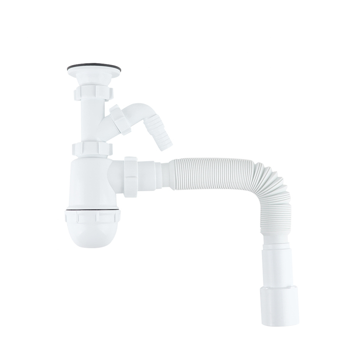 Сифон бутылочный IDDIS Optima Home 1.1/2x40мм, с выпуском, …