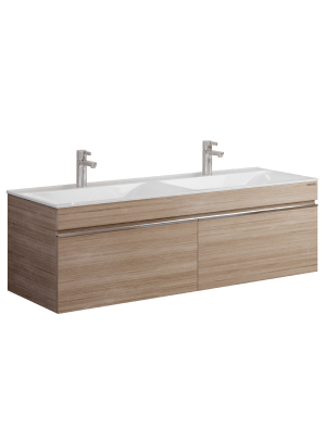Тумба подвесная Velvex Pulsus 140 дуб сонома под раковину rkPUL.140-81 (Pulsus) (tp.PUL.PUL.140.2Y дуб сонома)