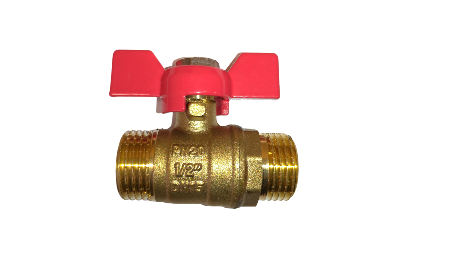 Кран шаровой ProfECO 1/2 НР-НР муфтовый бабочка Ду15 Ру20 (…