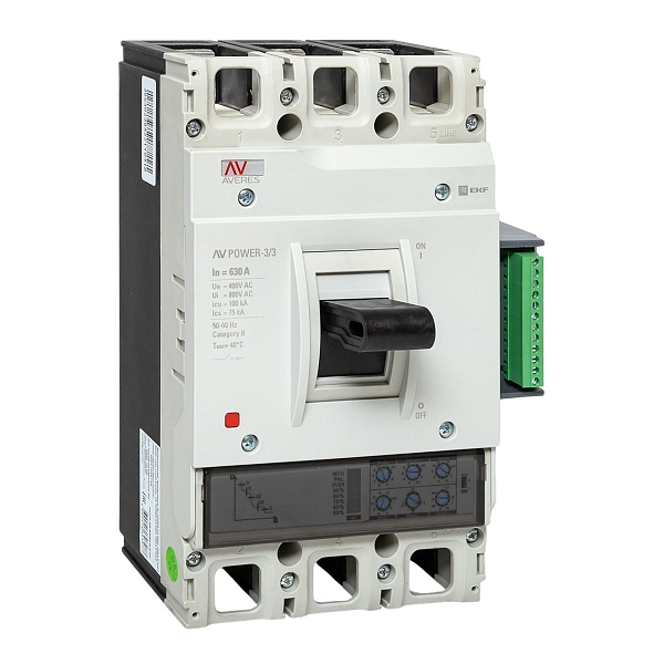 Выключатель автоматический в литом корпусе AV-POWER-3/3 630…