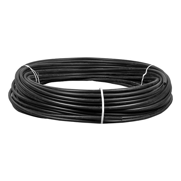 Труба гладкая ПНД жесткая d16 мм (100 м) черная EKF-Plast t…
