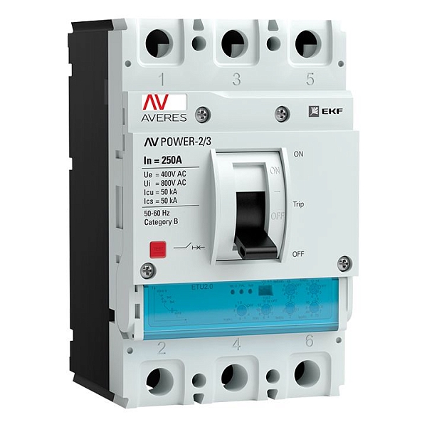 Выключатель автоматический в литом корпусе AV-POWER-2/4 250…