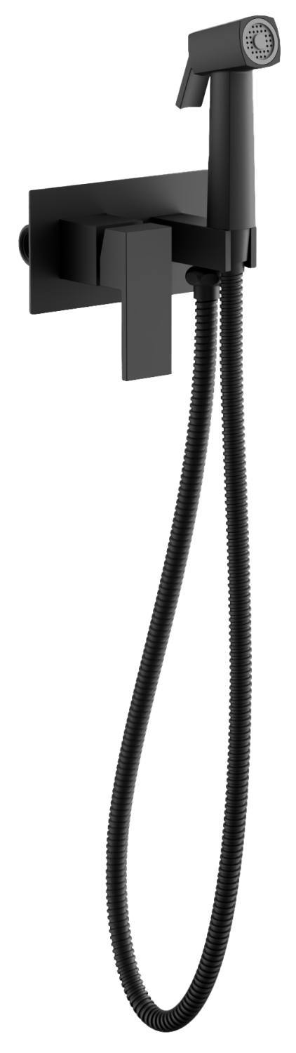 Смеситель BELZ с гигиенической лейкой черный (B55808-7)